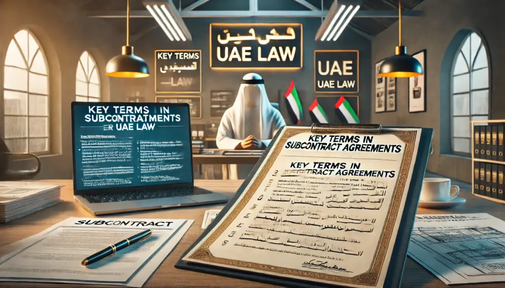 Key Terms to Include in Subcontract Agreements: According to UAE Construction Law