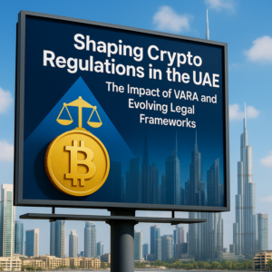 Dubai skyline with digital assets symbols representing crypto regulation