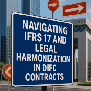 Diagram comparing IFRS 17 economic contract boundaries and DIFC legal policy terms