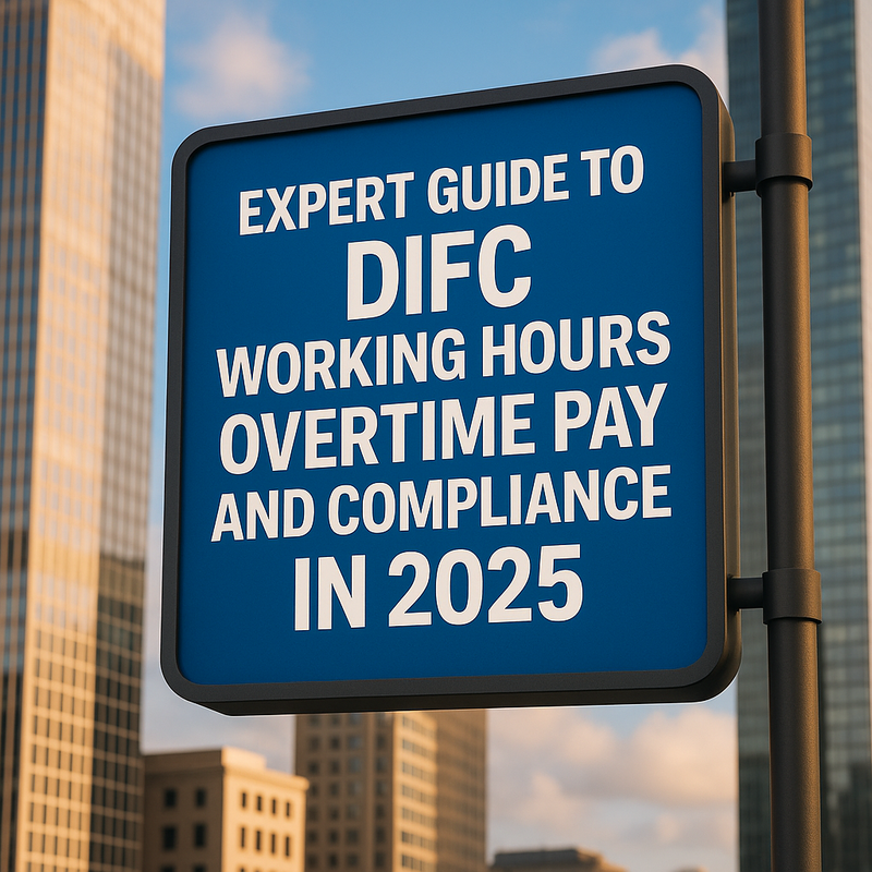 Chart explaining DIFC working hours, overtime limits, and compliance for UAE businesses.
