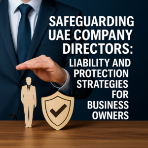 Corporate boardroom meeting in UAE with directors discussing legal compliance