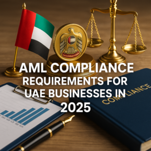 AML compliance process chart for UAE businesses in 2025