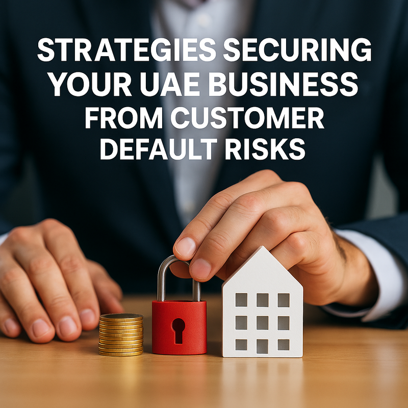 Professional consultant reviewing UAE business contracts for default risk