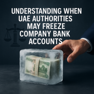 UAE authorities reviewing documentation for company bank account freeze procedures