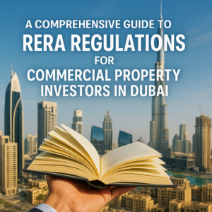 Dubai city skyline with iconic towers representing commercial real estate investment