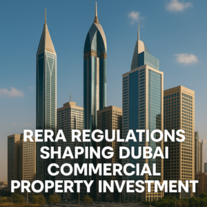 Dubai skyline with commercial properties reflecting RERA regulated real estate market