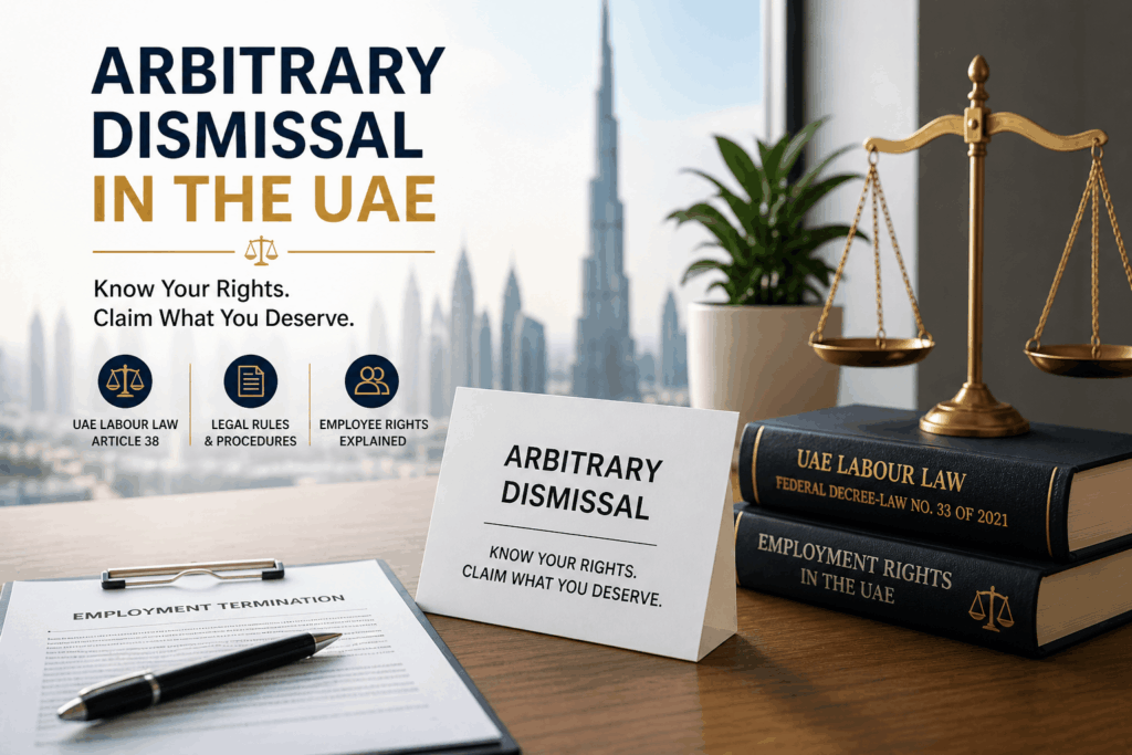 Arbitrary dismissal UAE employee termination meeting
