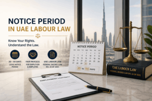 Notice period UAE labour law employment contract termination
